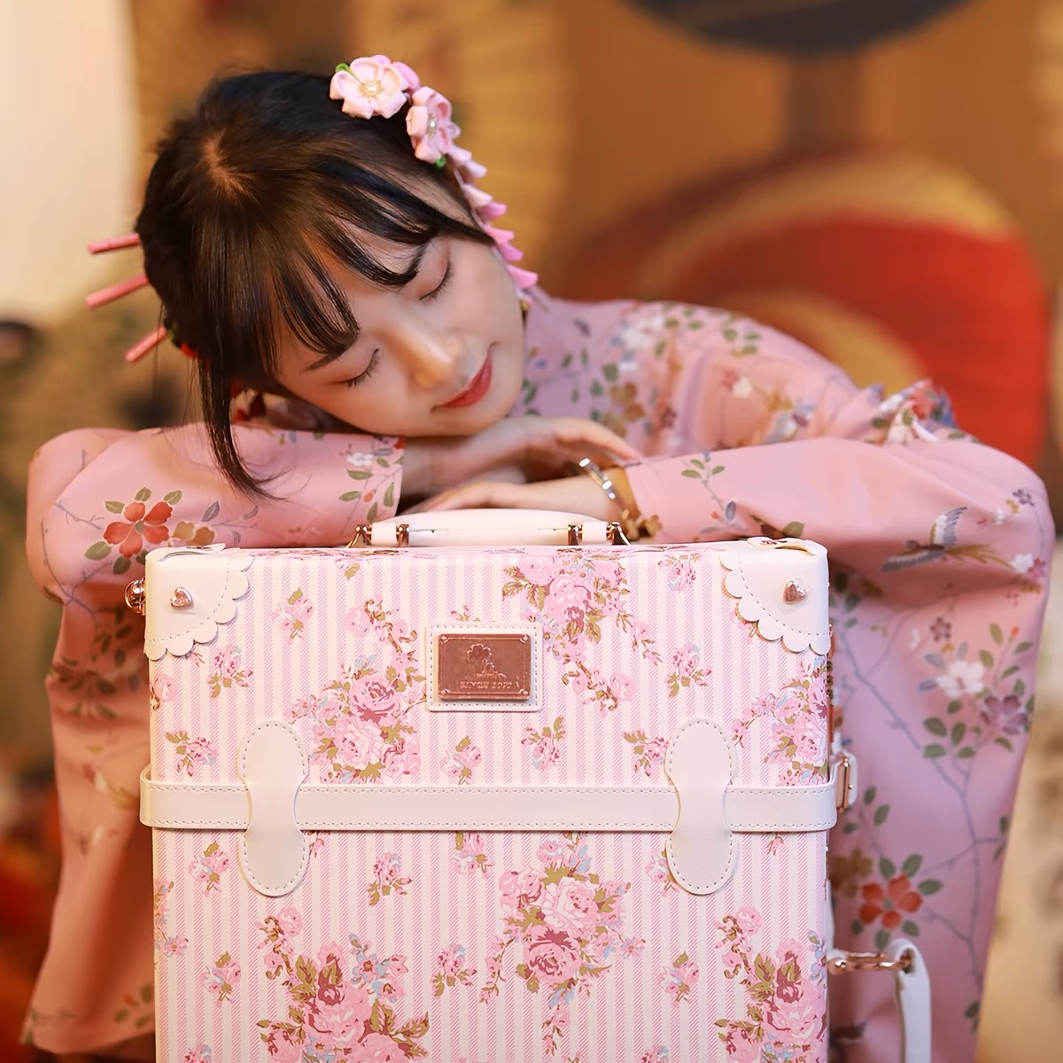 Floral Suitcases 🌸