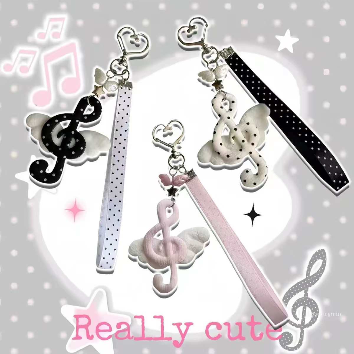 Polka Dot Phone Charms ⚫
