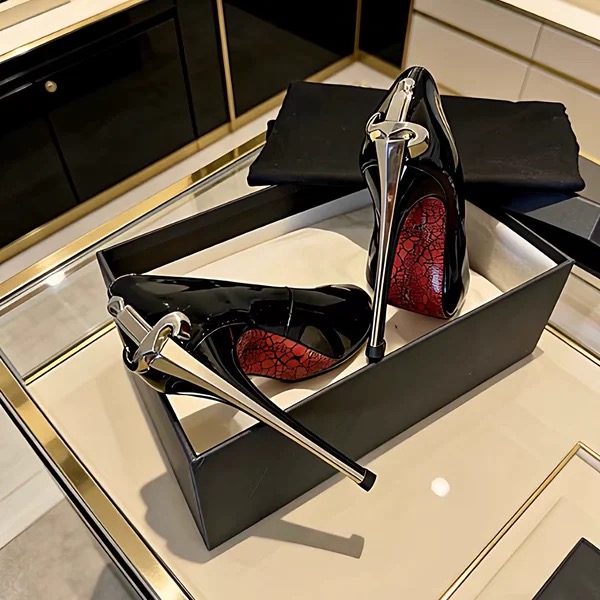 Metallic High Heels 🪩